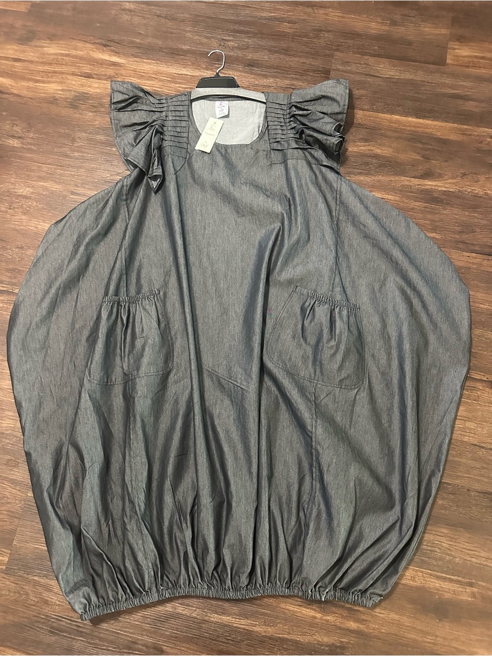 KaraChic Ruffle Sleeve Long Pocket Dress - Picture 2 of 5